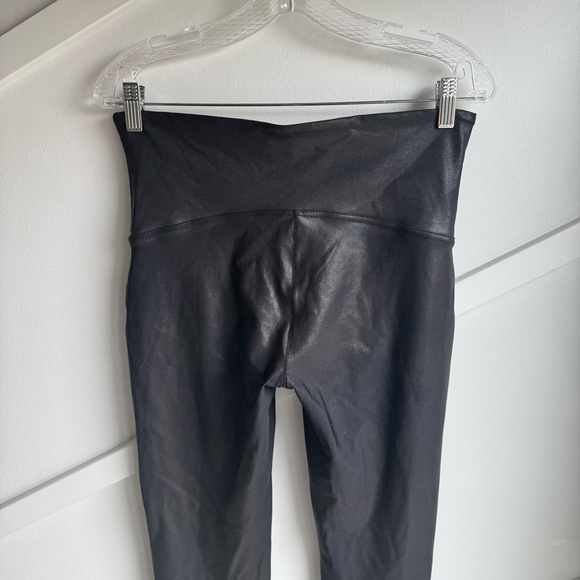 Spanx Shimmer Leggings Black  High Rise Stretch Pull On metallic skinny size XL - Picture 11 of 11